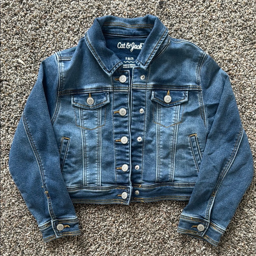 Cat & Jack Classic Blue Jean Jacket for Kids